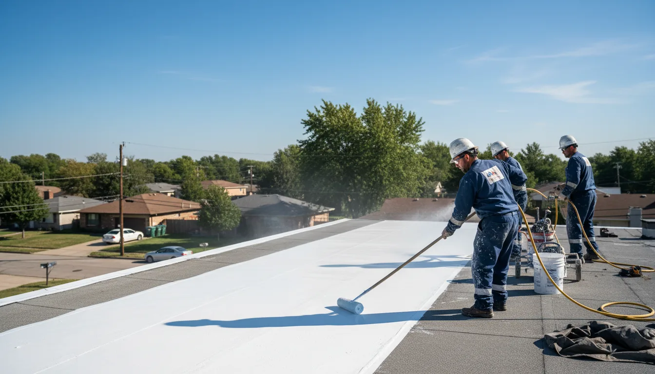 Commercial roof coating in Benton, KS near me